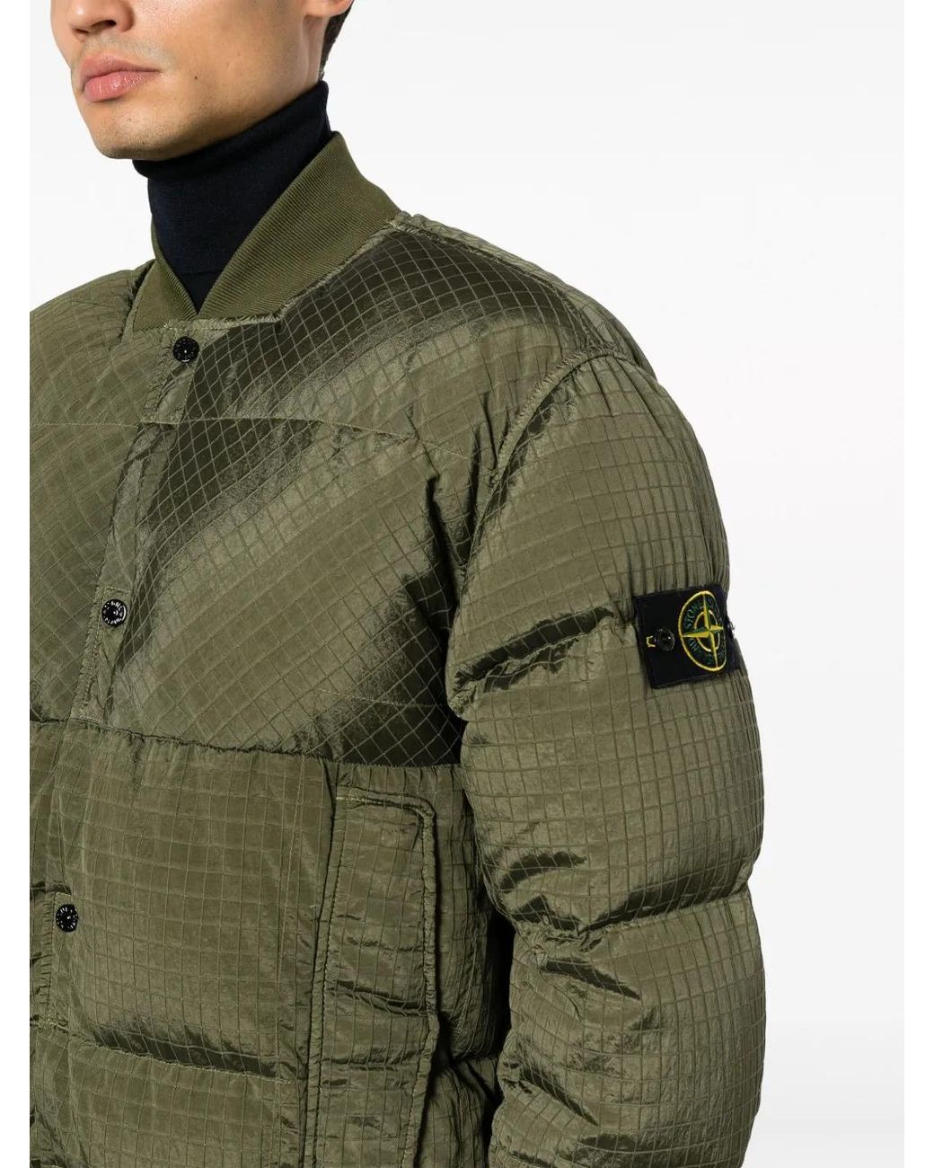 Stone Island Green Tone Island Coats for men