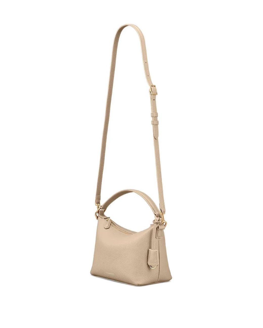 Maison De Sabre Natural Small Leather Trapezoid Bag