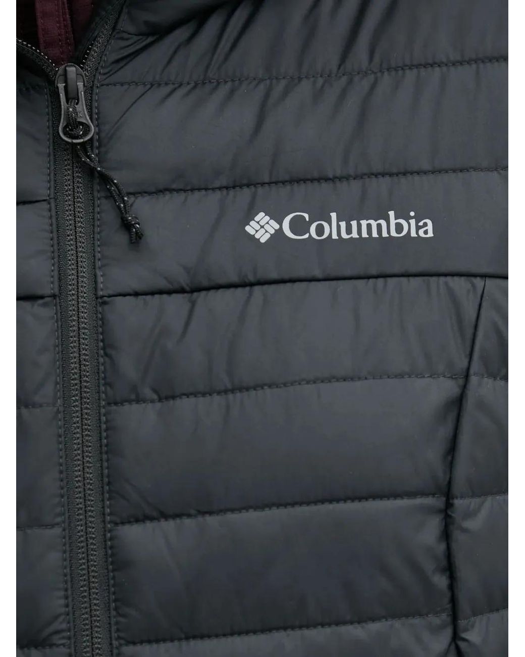 Columbia Black Quilted Hooded Jacket