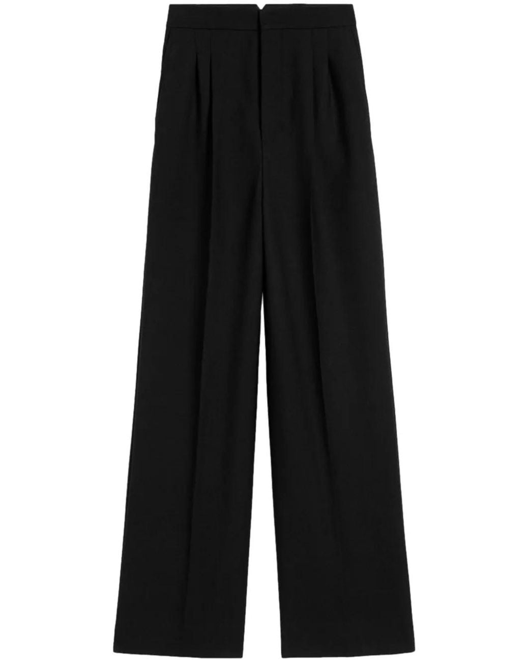 AMI Black High Waist Large Trousers