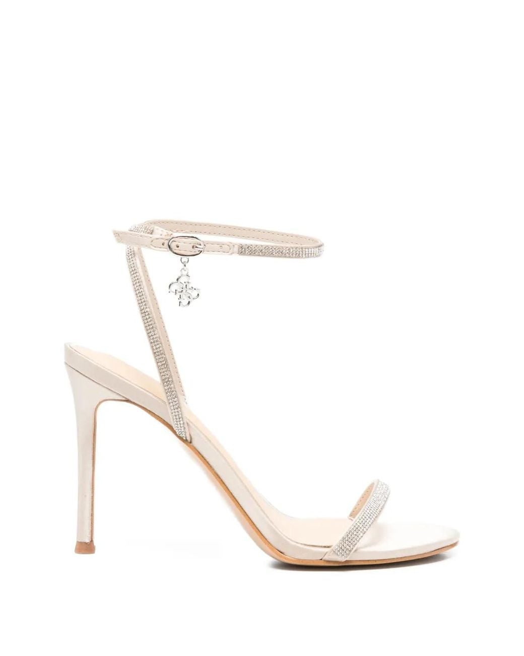 Guess White Sandales À Ornements