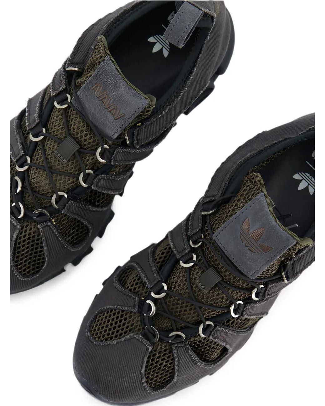AVAVAV Black X Adidas Originals Megaride Cutout Sneakers