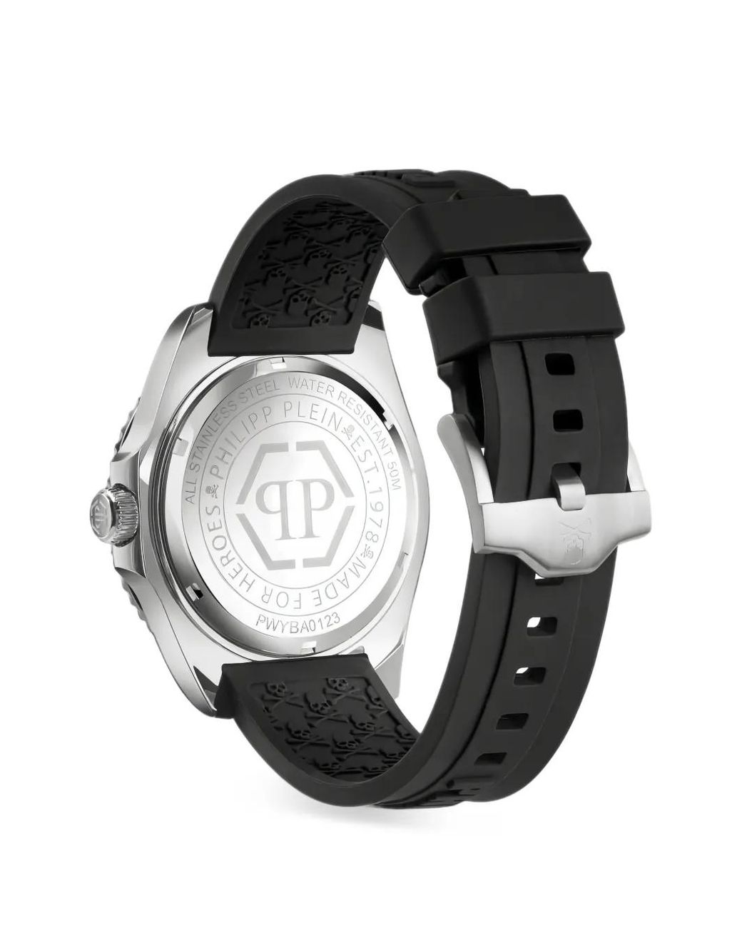 Philipp Plein Black Gmt-I Challenger 44Mm Watch for men