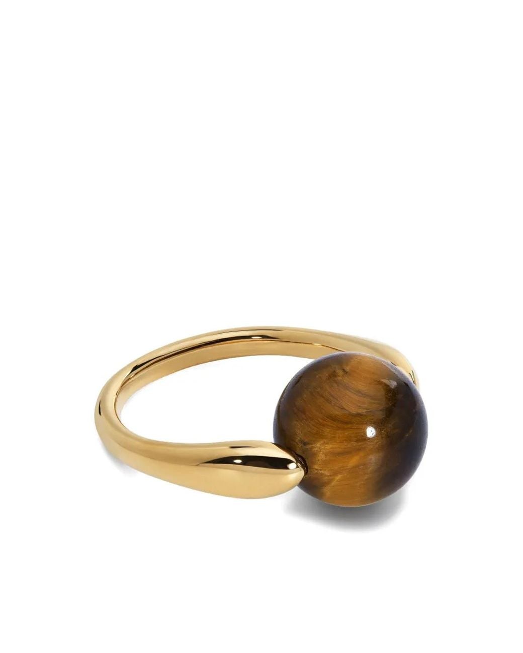 Monica Vinader Metallic Tiger-Eye Ring