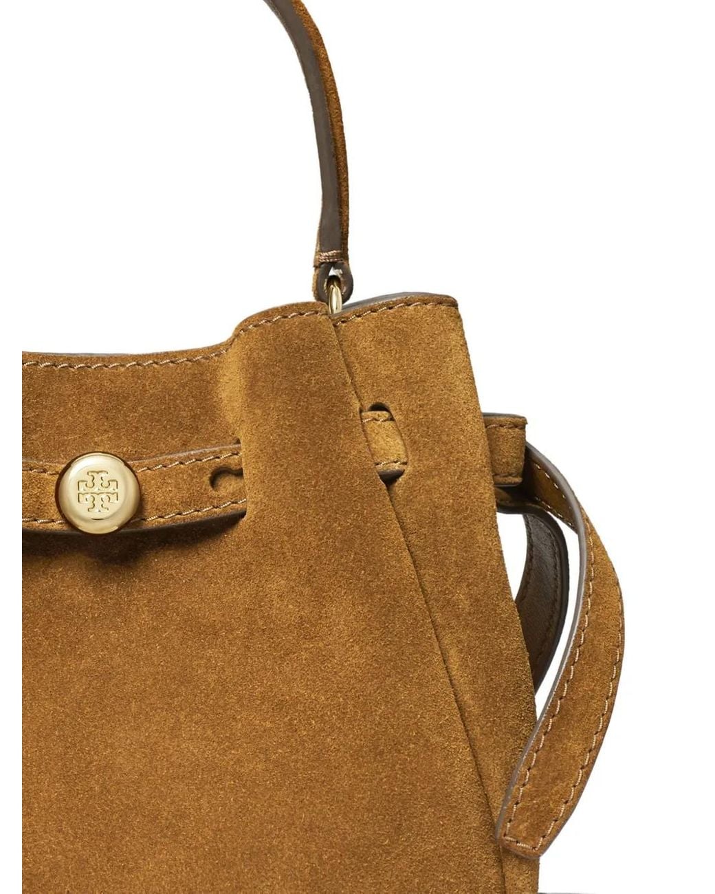 Borsa Tote Romy Mini di Tory Burch in Brown