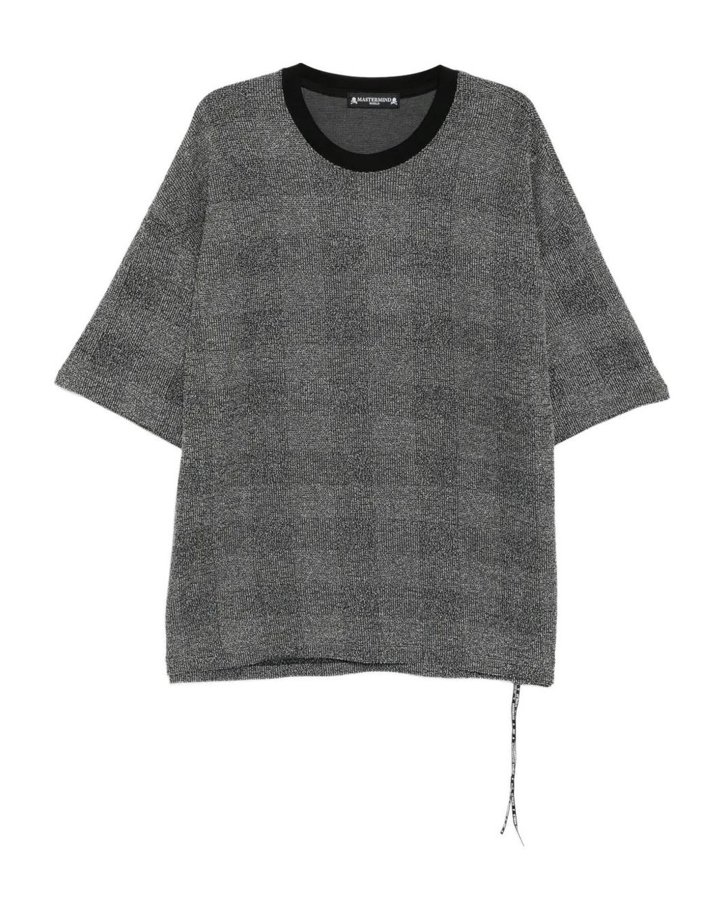 MASTERMIND WORLD Gray Logo-Embroidered T-Shirt for men