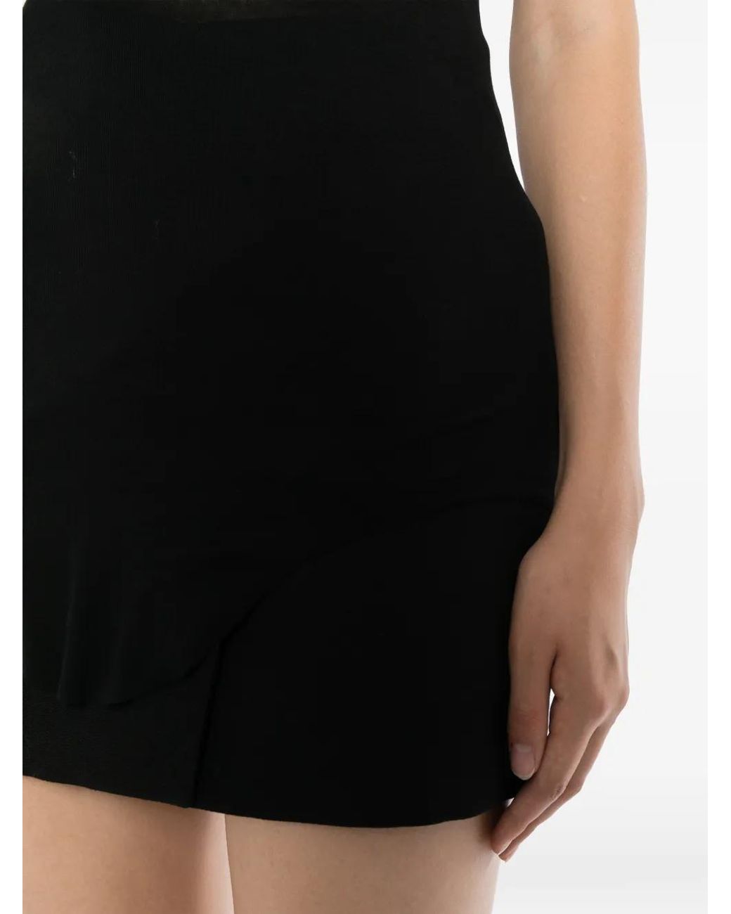 Rick Owens Black Basic Rib Tank Top