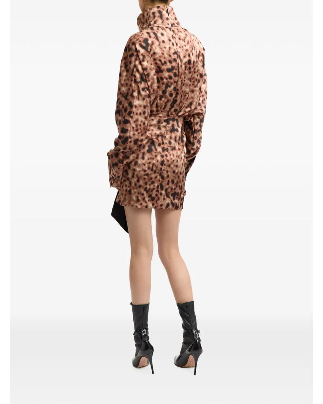 16Arlington Brown Zambra Printed Mini Dress