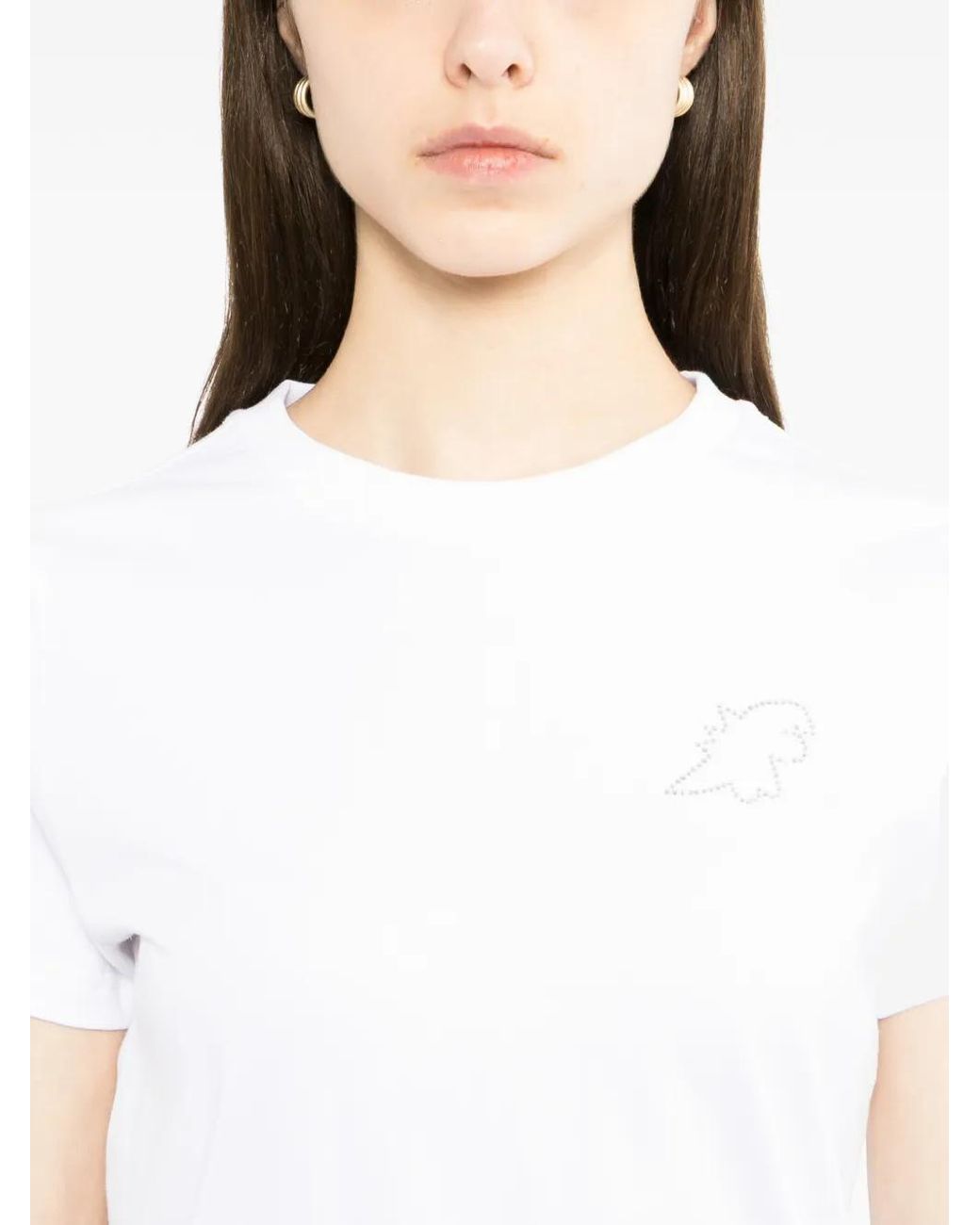 SPORT b. by agnès b. White Crystal Dino T-Shirt