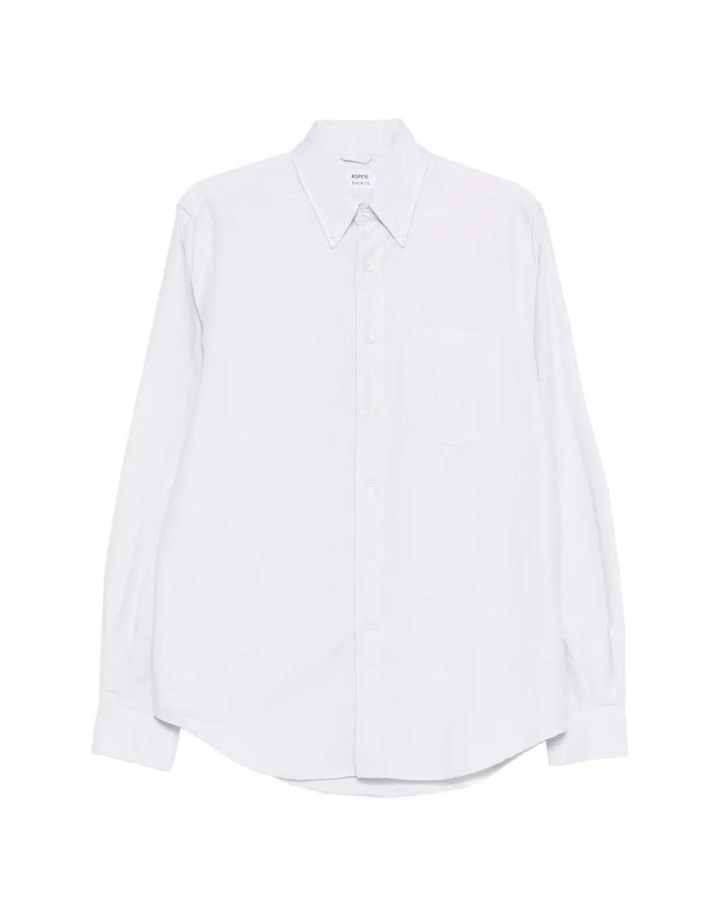 Aspesi White Button-Fastening Shirt for men
