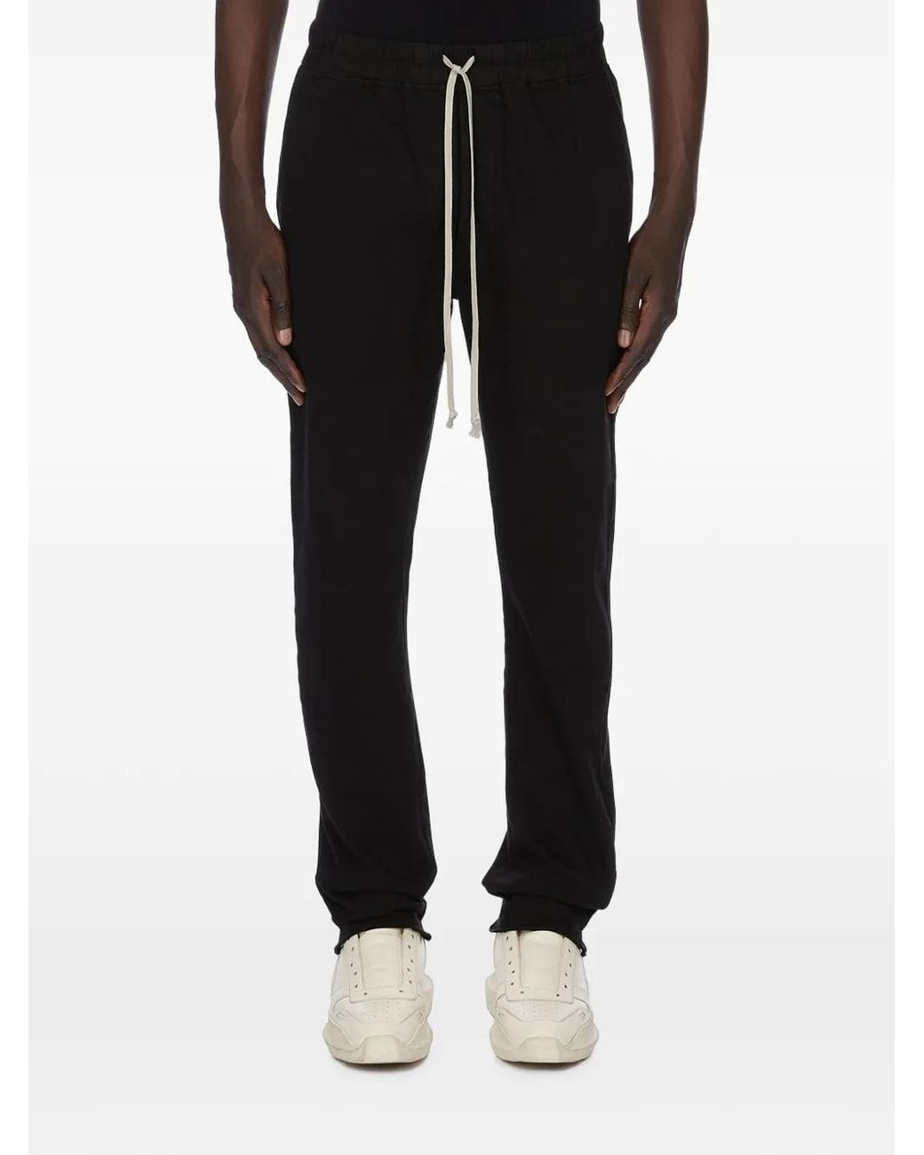 Rick Owens Black Temple Berlin Drawstring Pants for men