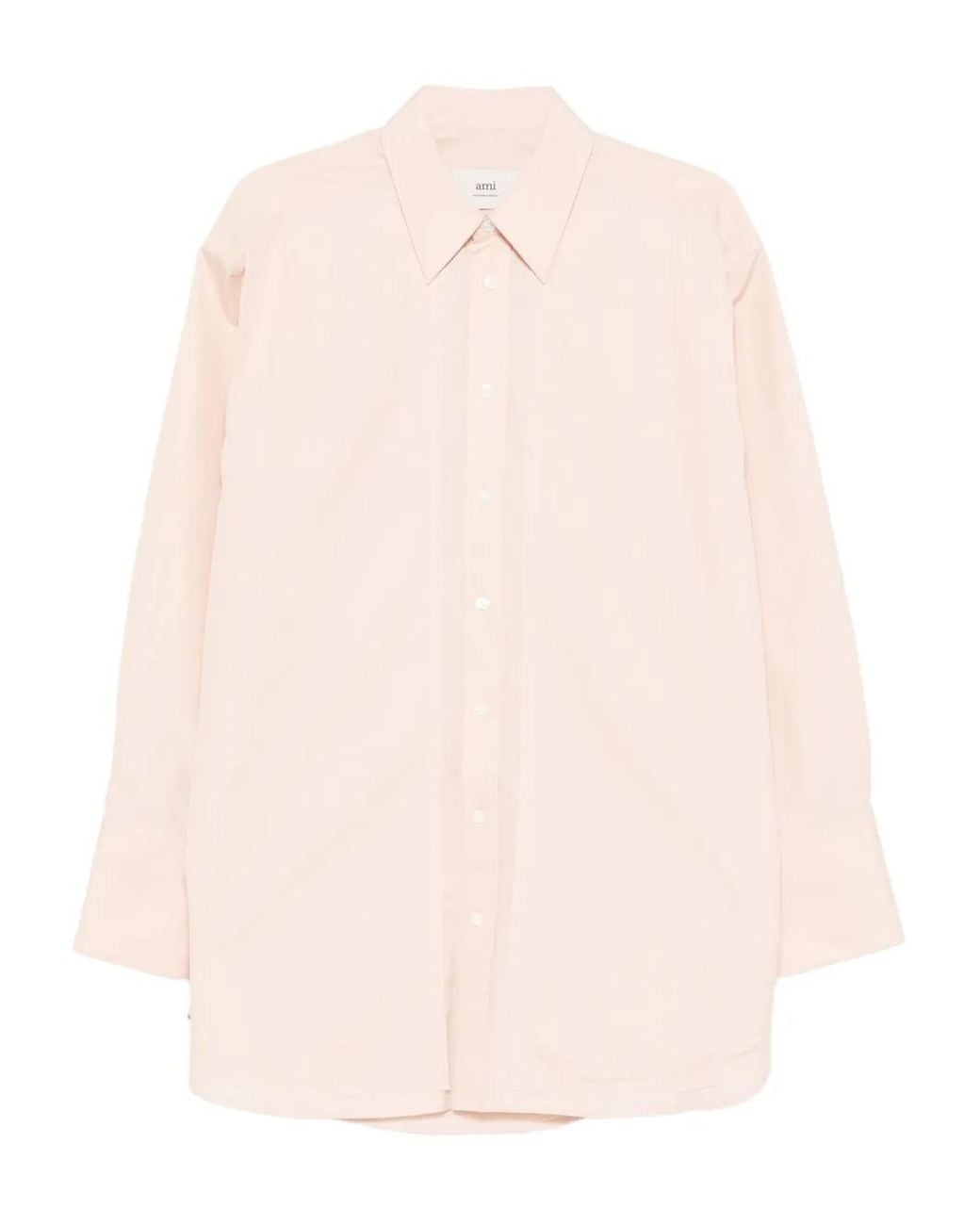 Camisa Con Botones AMI de color Natural