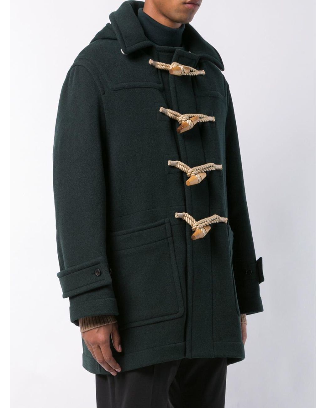 Gosha Rubchinskiy X Burberry Duffle Coat in Green for Men   Lyst