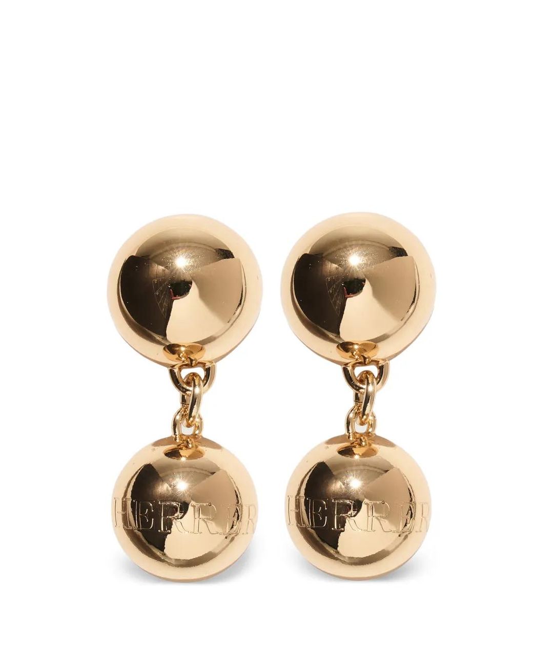 Carolina Herrera Metallic Ball Drop Earrings