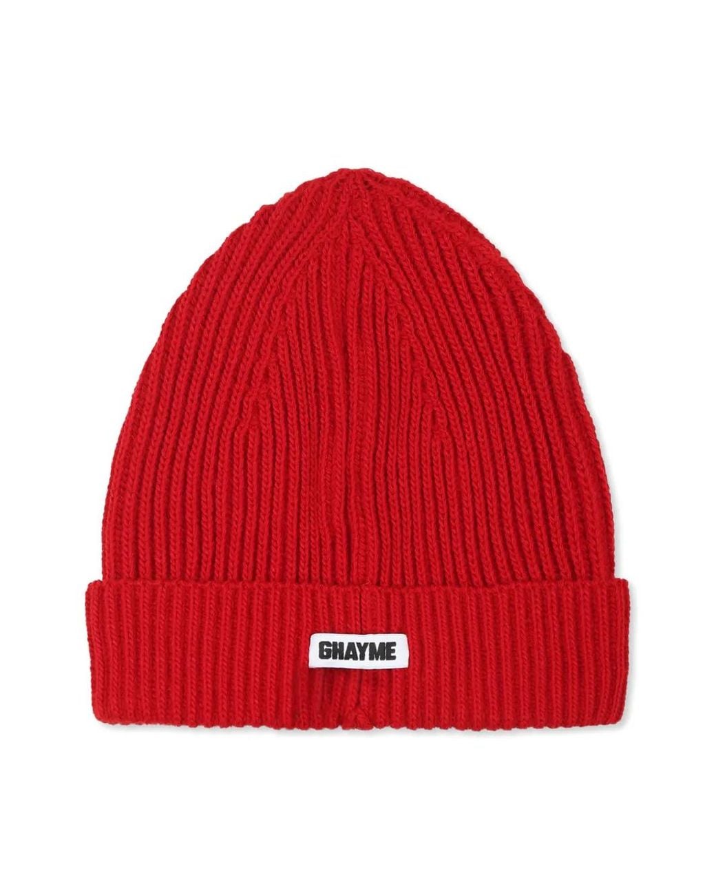 Ghayme Red Cloud-Appliqué Beanie for men