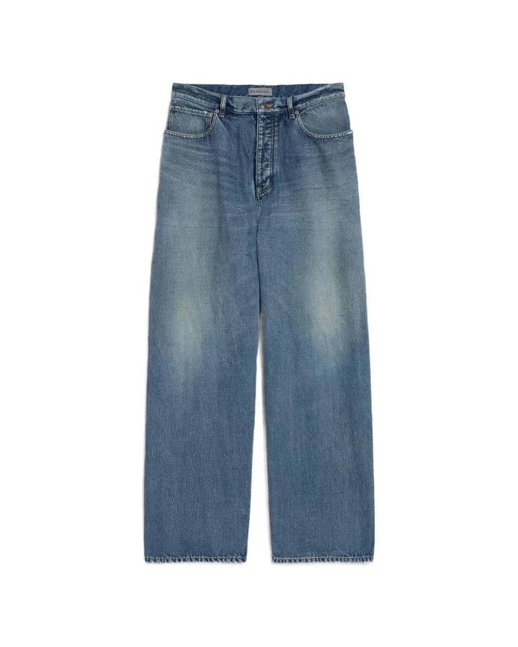 Balenciaga Blue Baggy Fit Denim Jeans for men