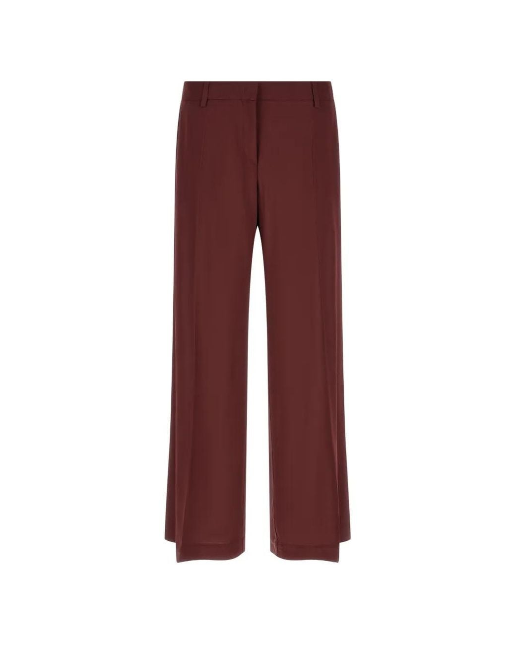 Alberto Biani Red Wide-Leg Palazzo Pants