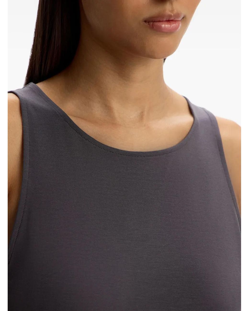 12 STOREEZ Gray Round-Neck Top