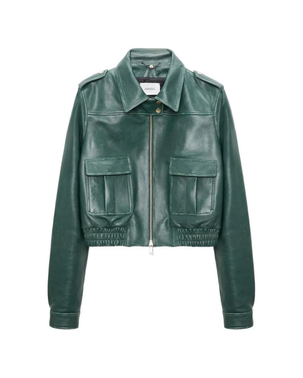 Dorothee Schumacher Green X Leather Jacket