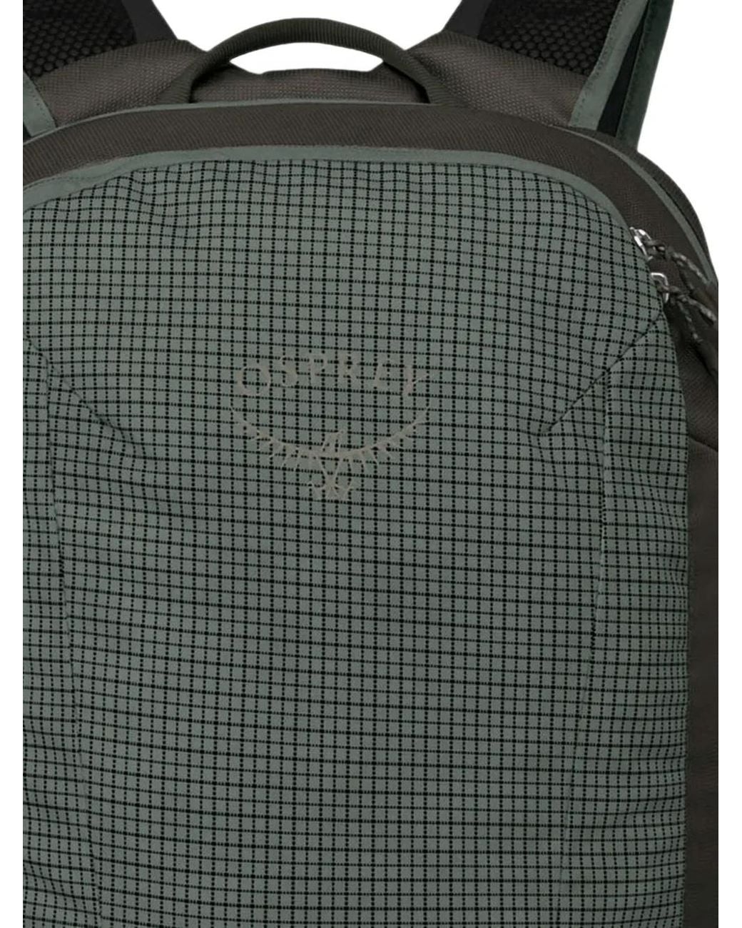 Osprey Gray Transporter Grid-Pattern Backpack