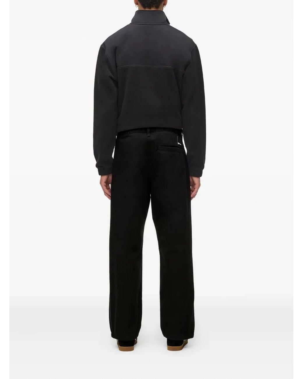 Karl Lagerfeld Black Relaxed Chino Trousers for men