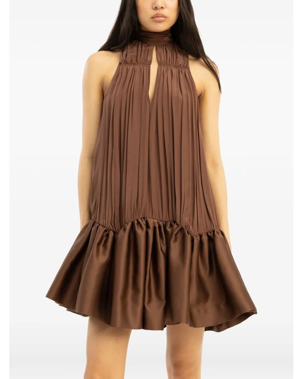 Short Dresses ROTATE BIRGER CHRISTENSEN de color Brown