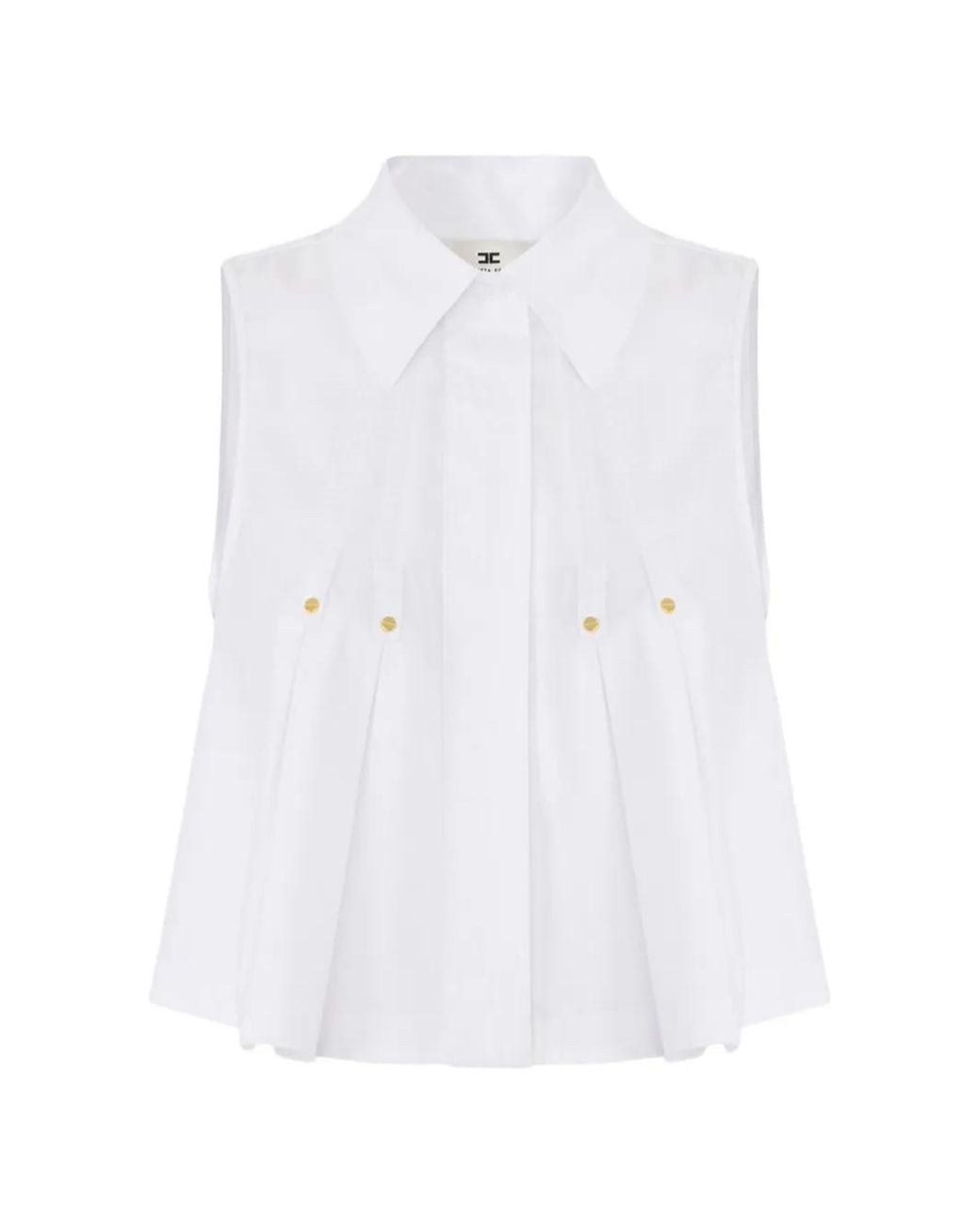 Elisabetta Franchi White Cotton Shirt