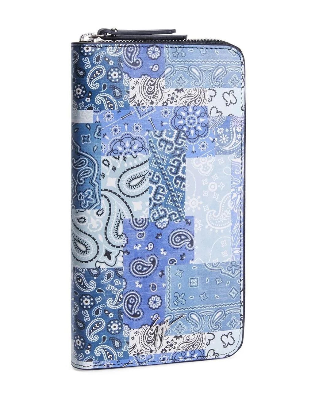 Giuseppe Zanotti Blue Albert Continental Wallet for men