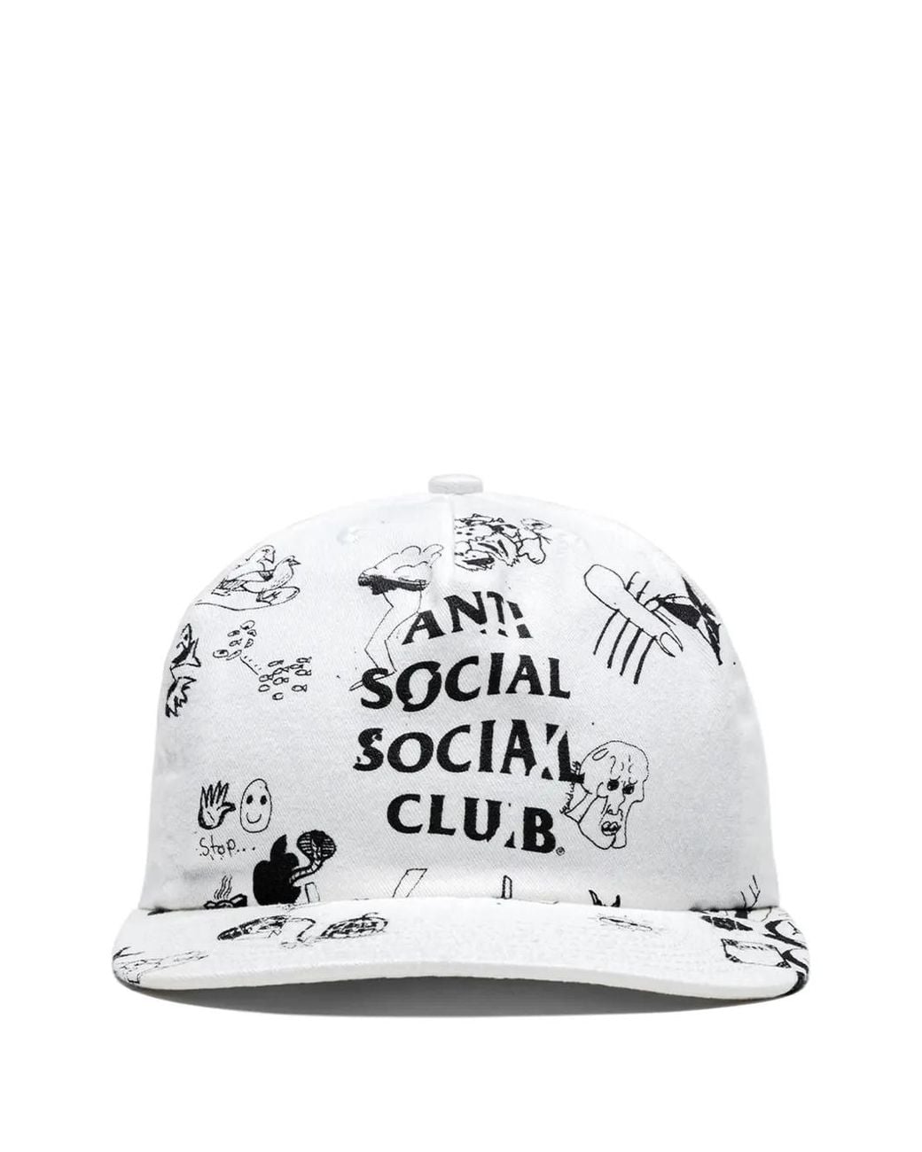 ANTI SOCIAL SOCIAL CLUB White Illustrated Cap