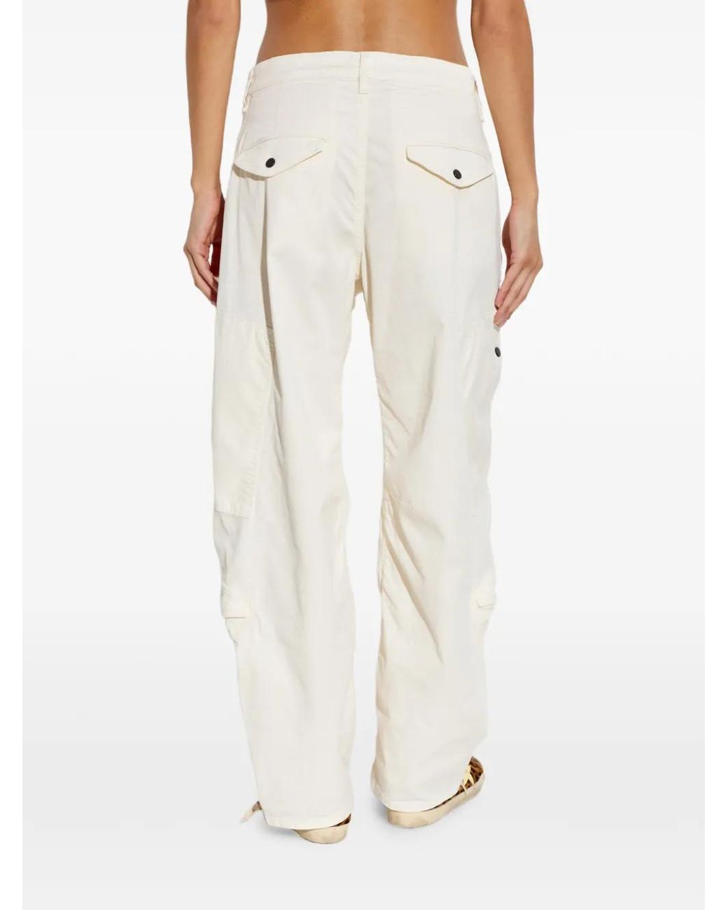 Citizens of Humanity White Flight Pleated Cargo Pants