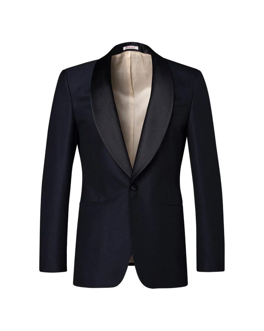 Fursac Blue Virgin Wool Blazer for men