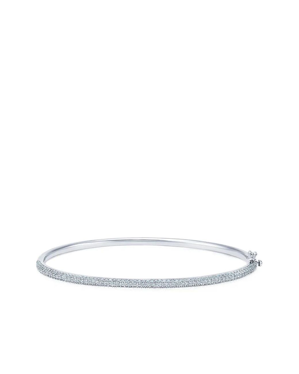 Kwiat White 18Kt Diamond Moonlight Three-Row Slim Bangle