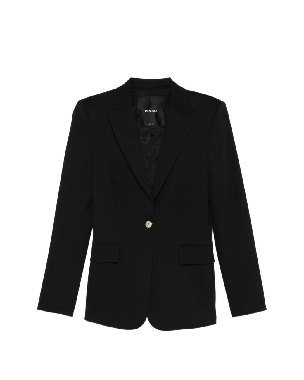 Pinko Black Veste Ajustée À Boutons Dorés