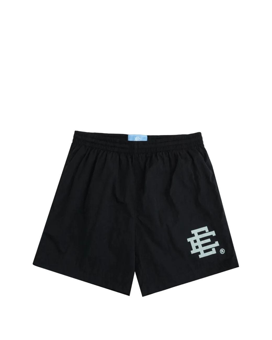 Eric Emanuel Black Logo-Print Drawstring Swim Shorts for men