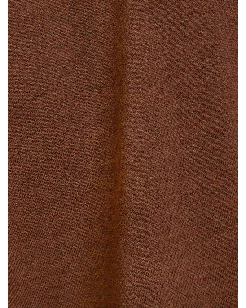 Etro Brown Roll-Neck Virgin Wool Jumper for men