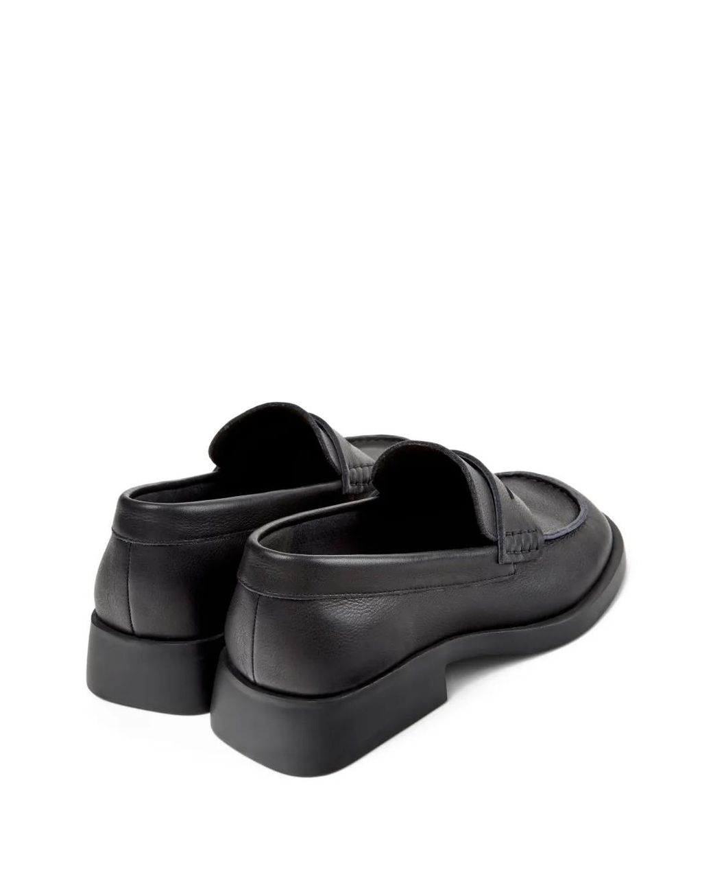 Camper Black Donna Leather Loafers