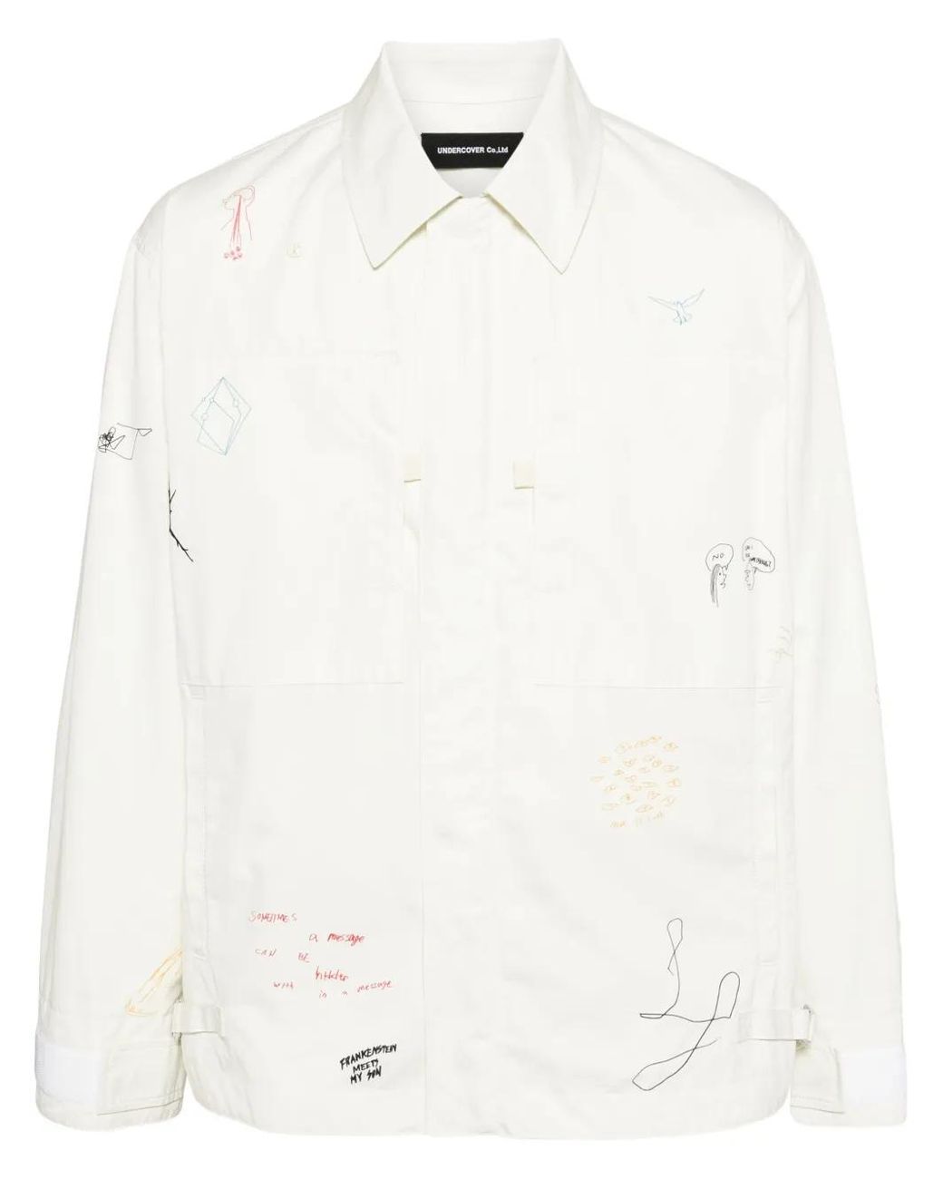 Undercover Jack Met Print in het White voor heren