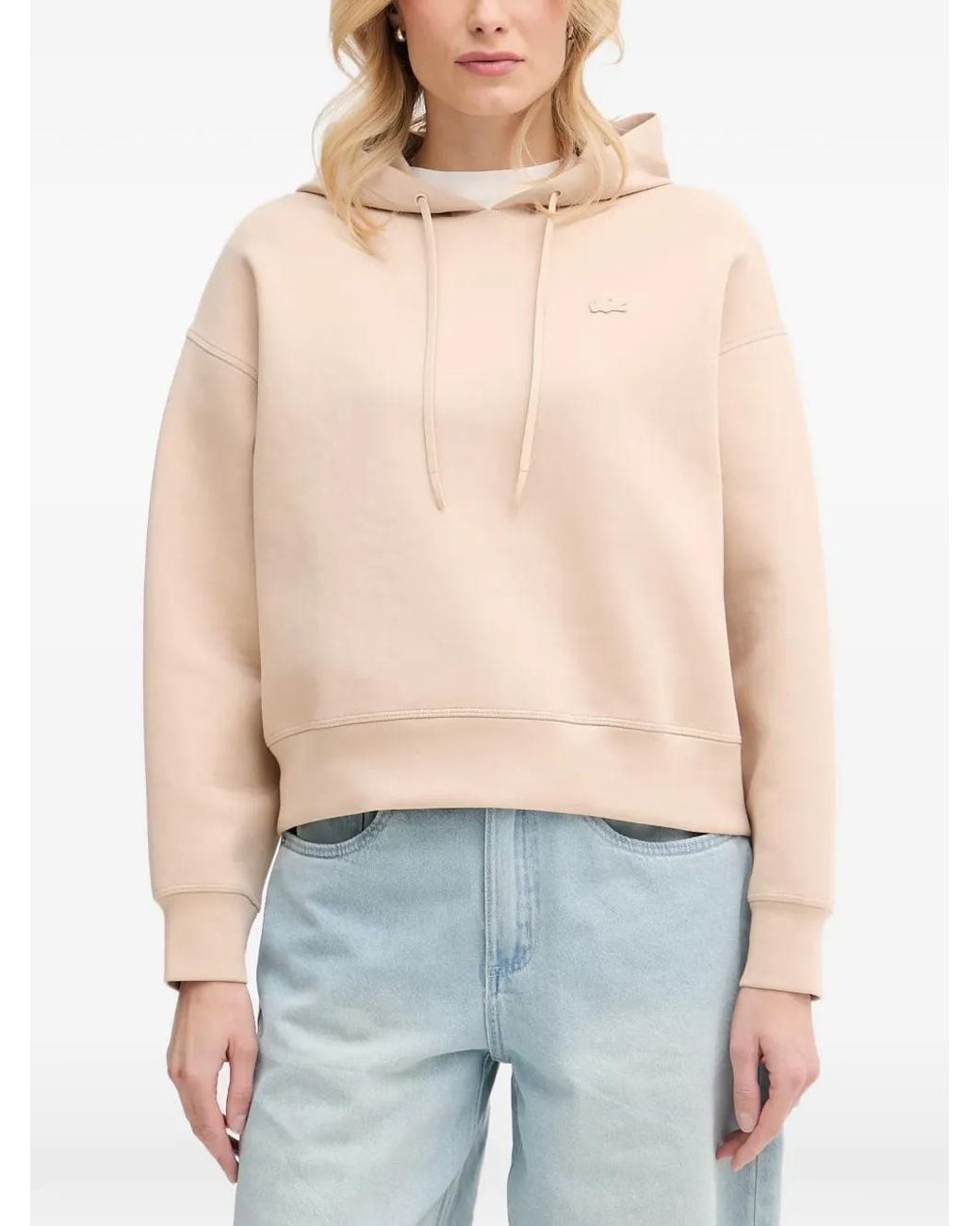 Lacoste Blue Oversized Adjustable Hoodie