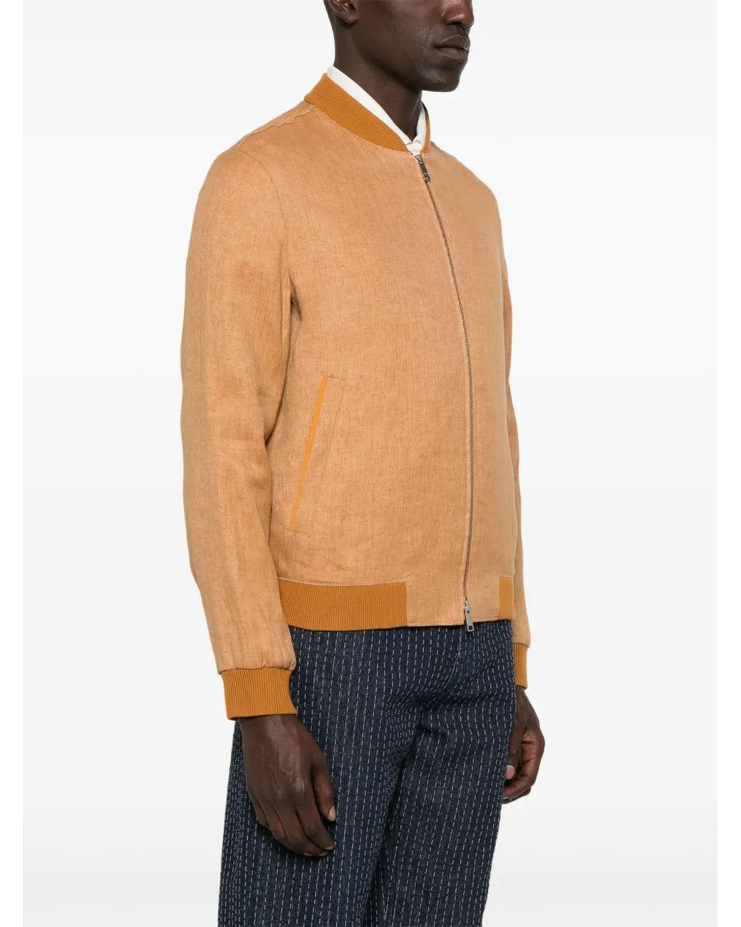 Zegna Natural Twill Bomber for men
