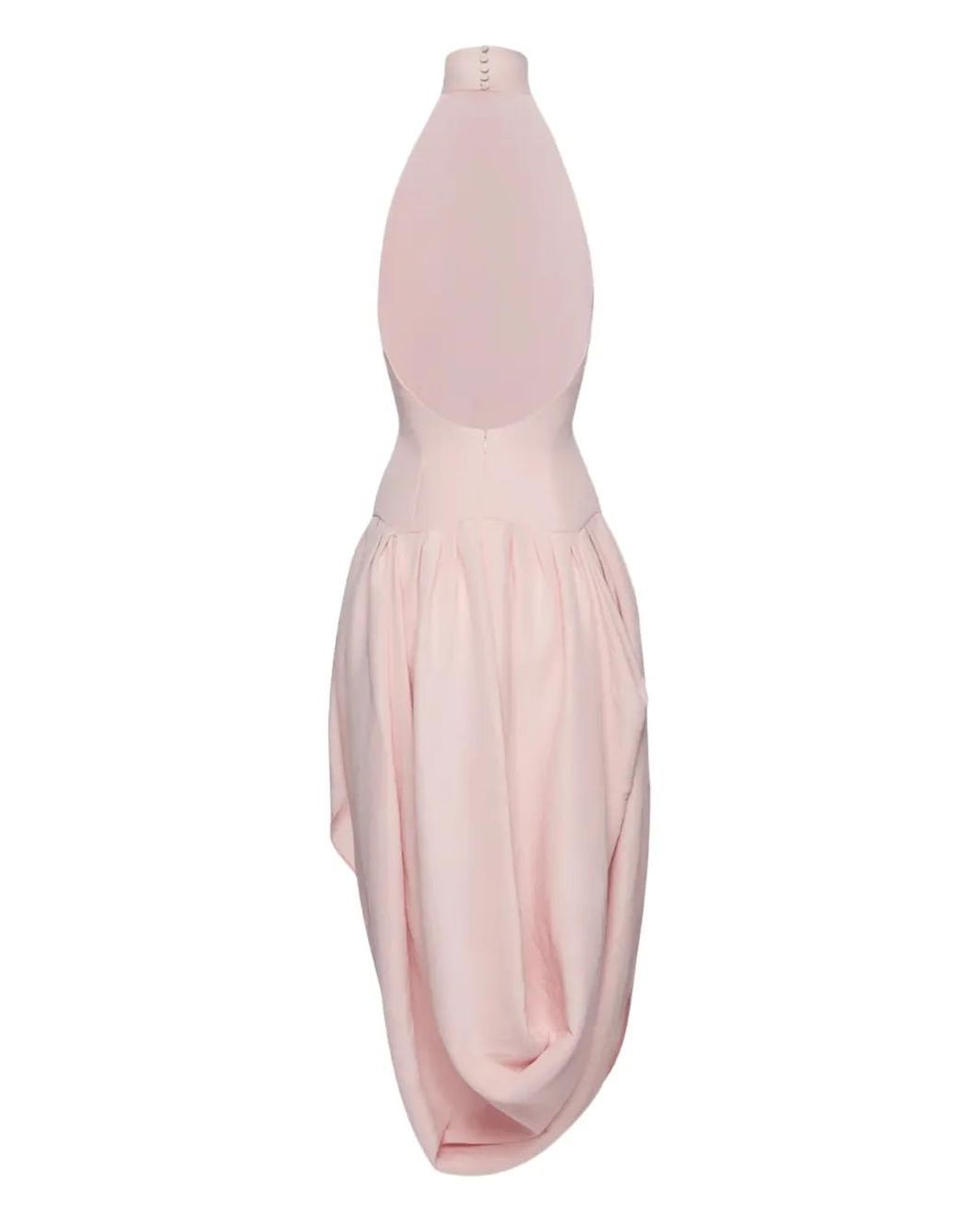 Magda Butrym Pink Halterneck Draped Dress