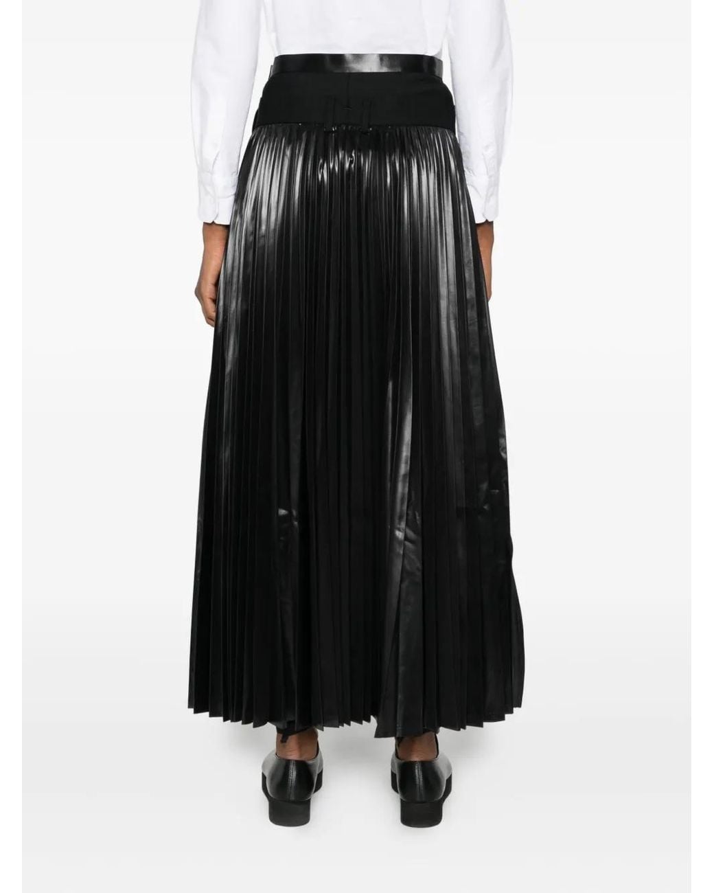 Pantalones De Lana Con Pinzas Junya Watanabe de color Black