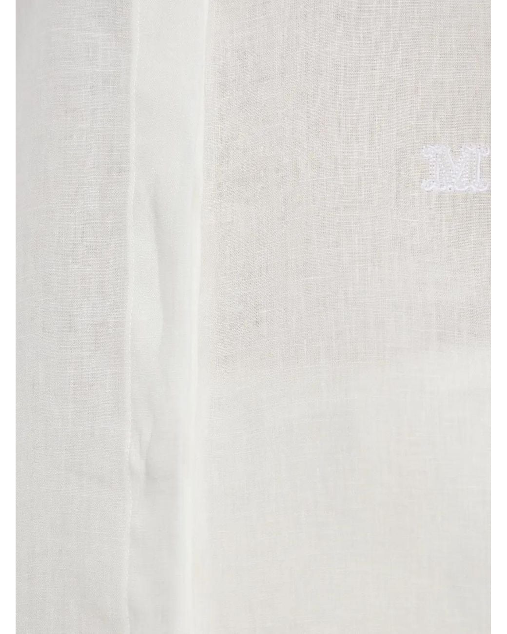 Max Mara White Abisso Linen Shirt