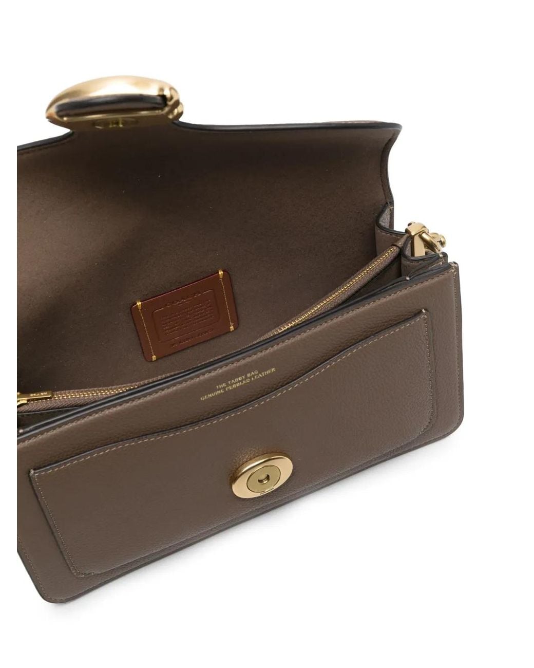 COACH Metallic Tabby 26 Leather Shoulder Bag