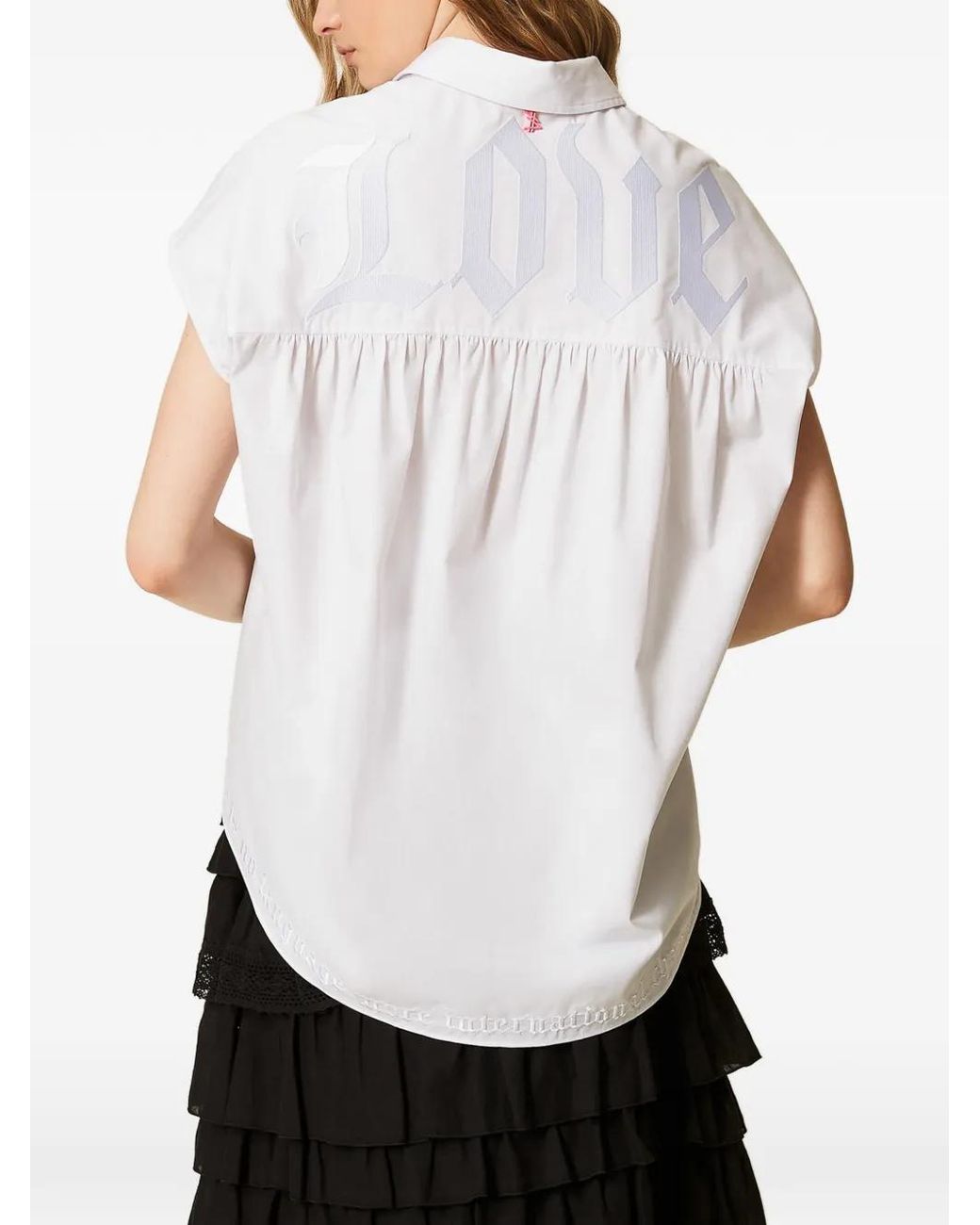 Twinset White X Myfo Embroidered Shirt