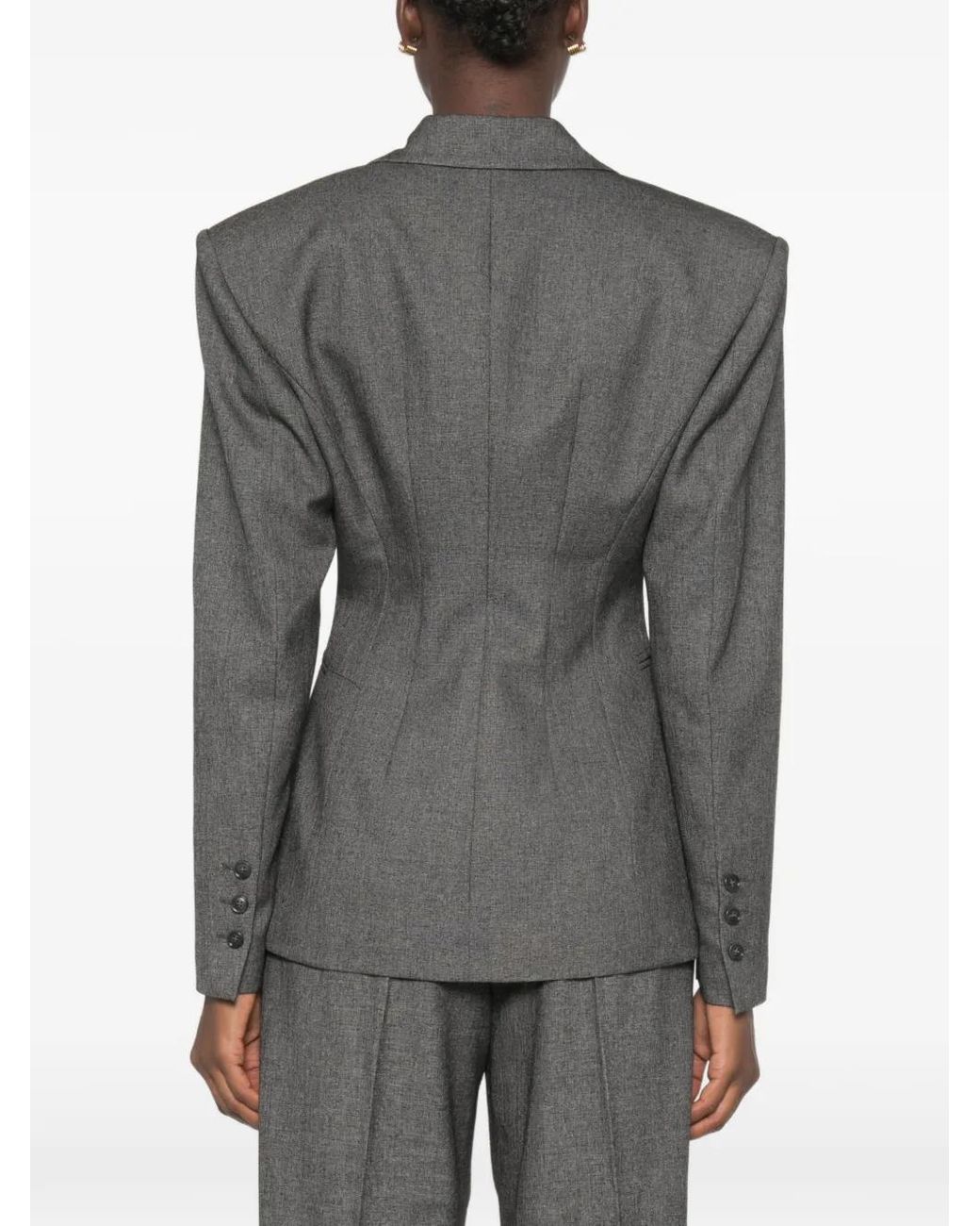 ANDAMANE Gray Toni Single-Breasted Blazer
