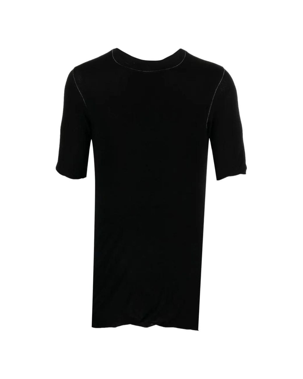 Tessitura Black Double-Layered T-Shirt for men