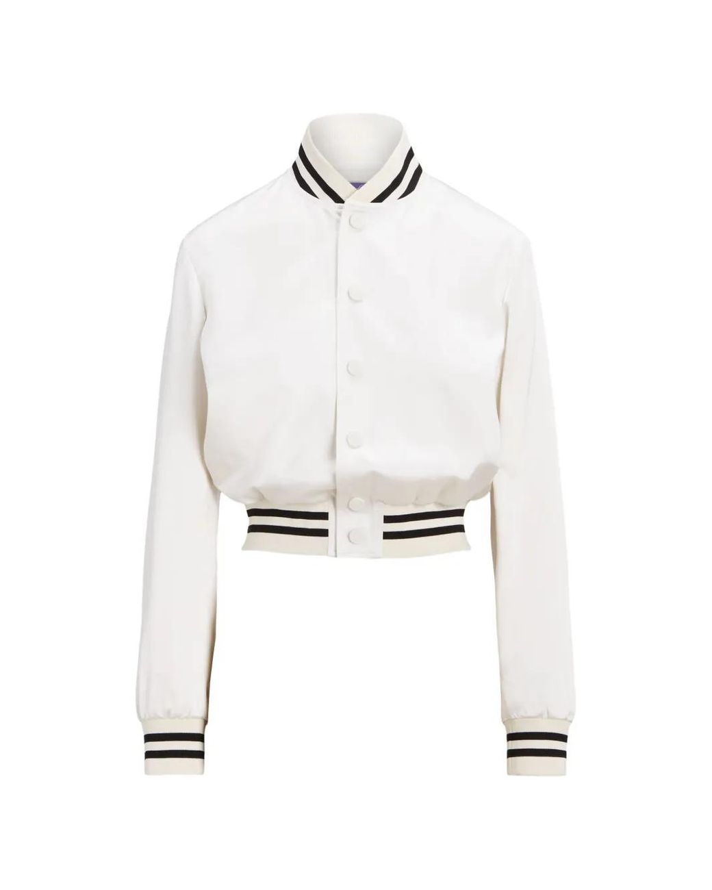 Chaqueta Bómber A Rayas Ralph Lauren de color White