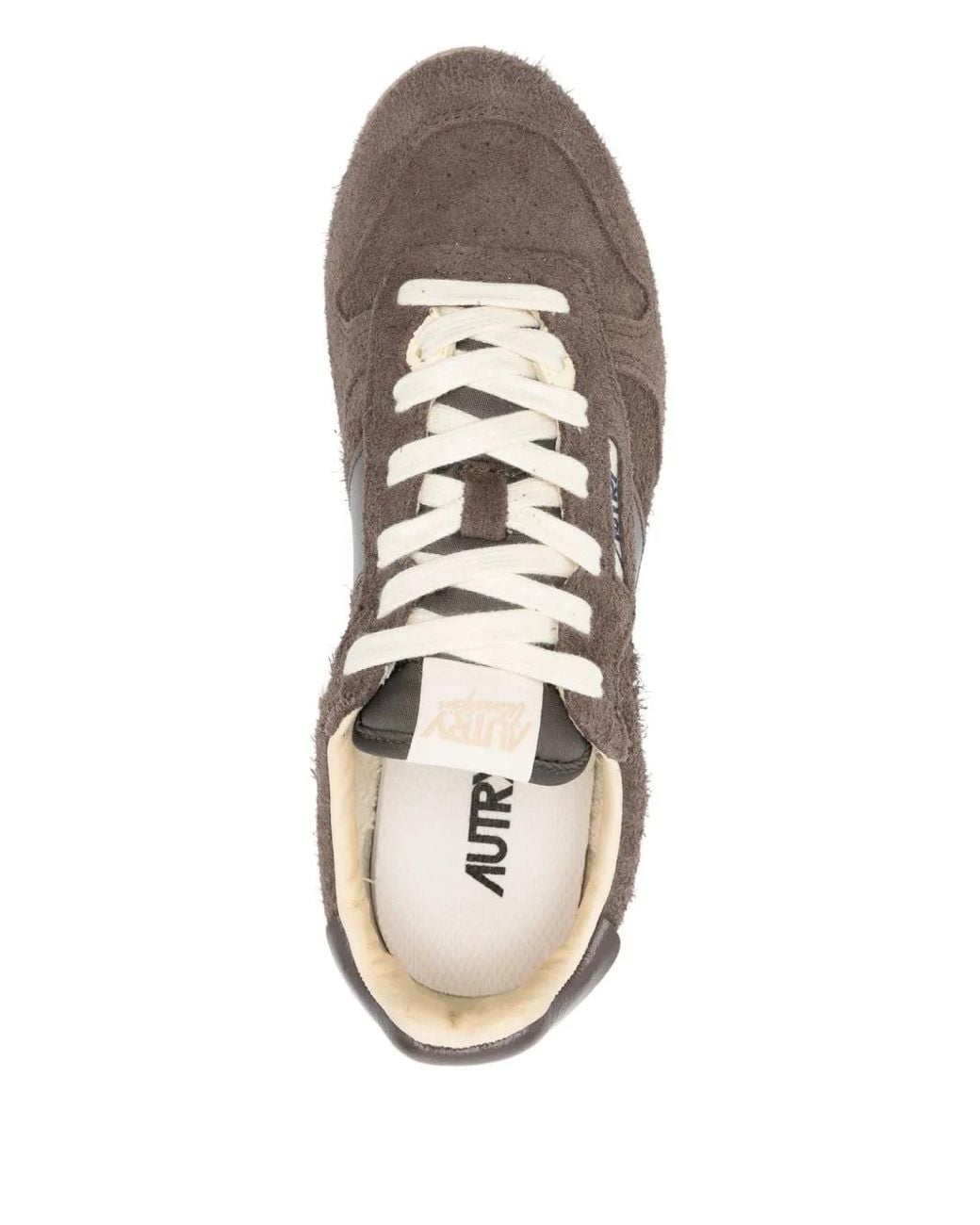 Autry Brown Windspin Suede Sneakers