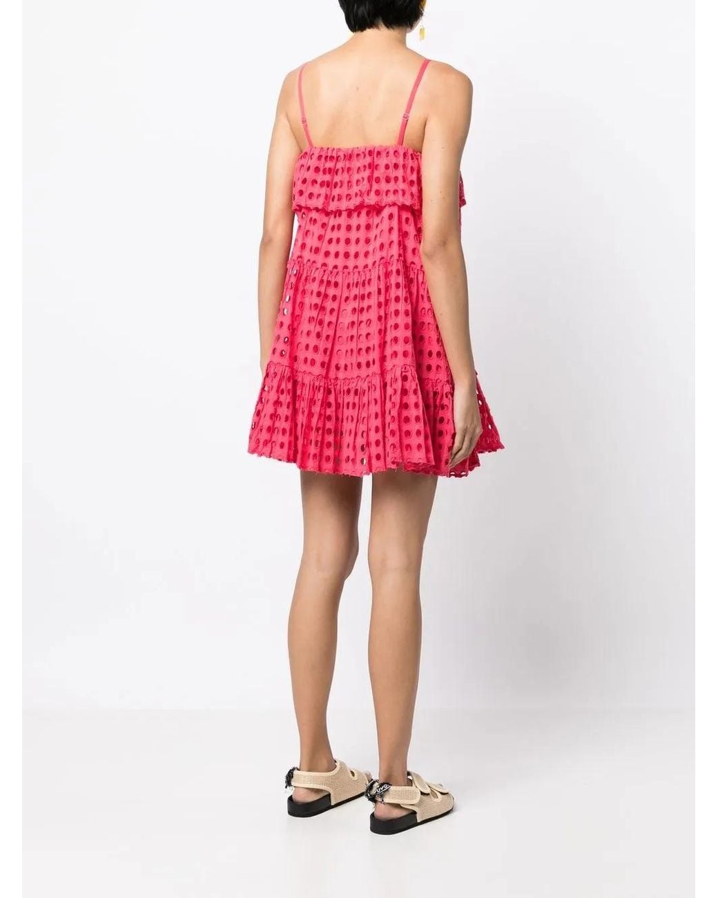 Abito Con Occhielli The Nyla di Solid & Striped in Red