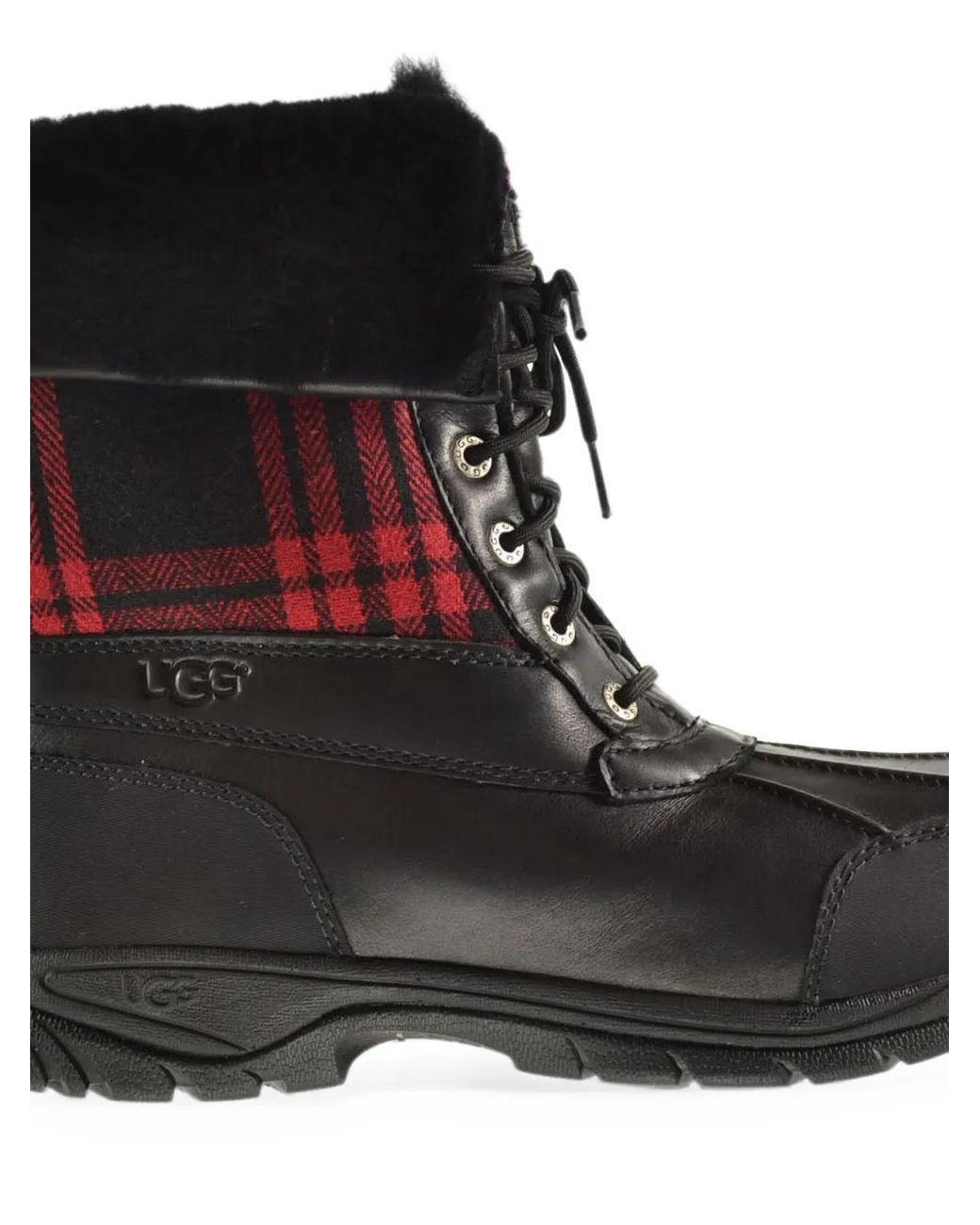 Ugg Black Butte Plaid Boots for men